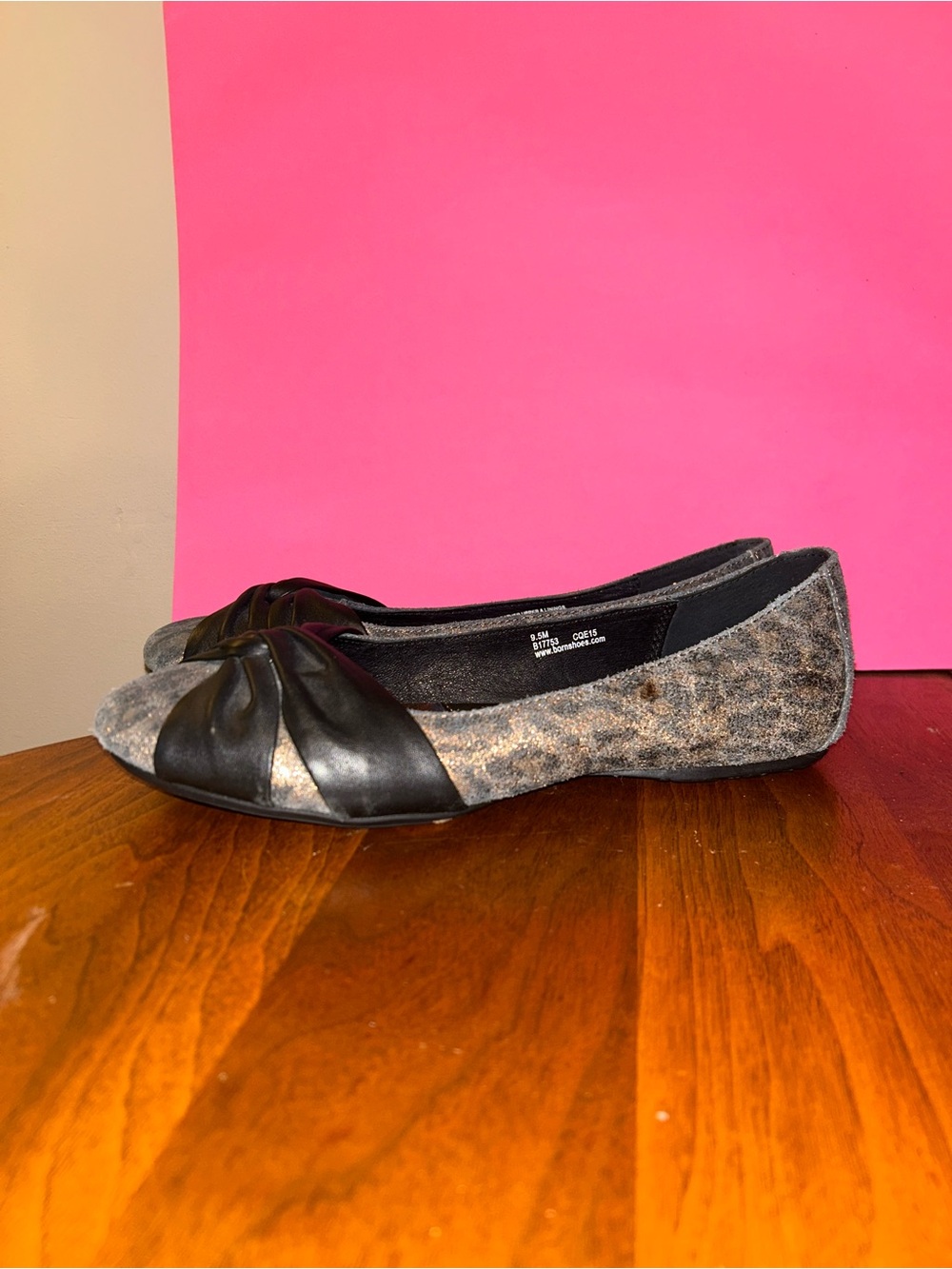 Born LillyAnimal Print Leather Upper&Lining Slip-on Shoes Flats Size 9.5 Women’s - Picture 3 of 8